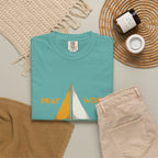 Trust God Sailboat T-Shirt — Pray Work Inspirational Christian Tee