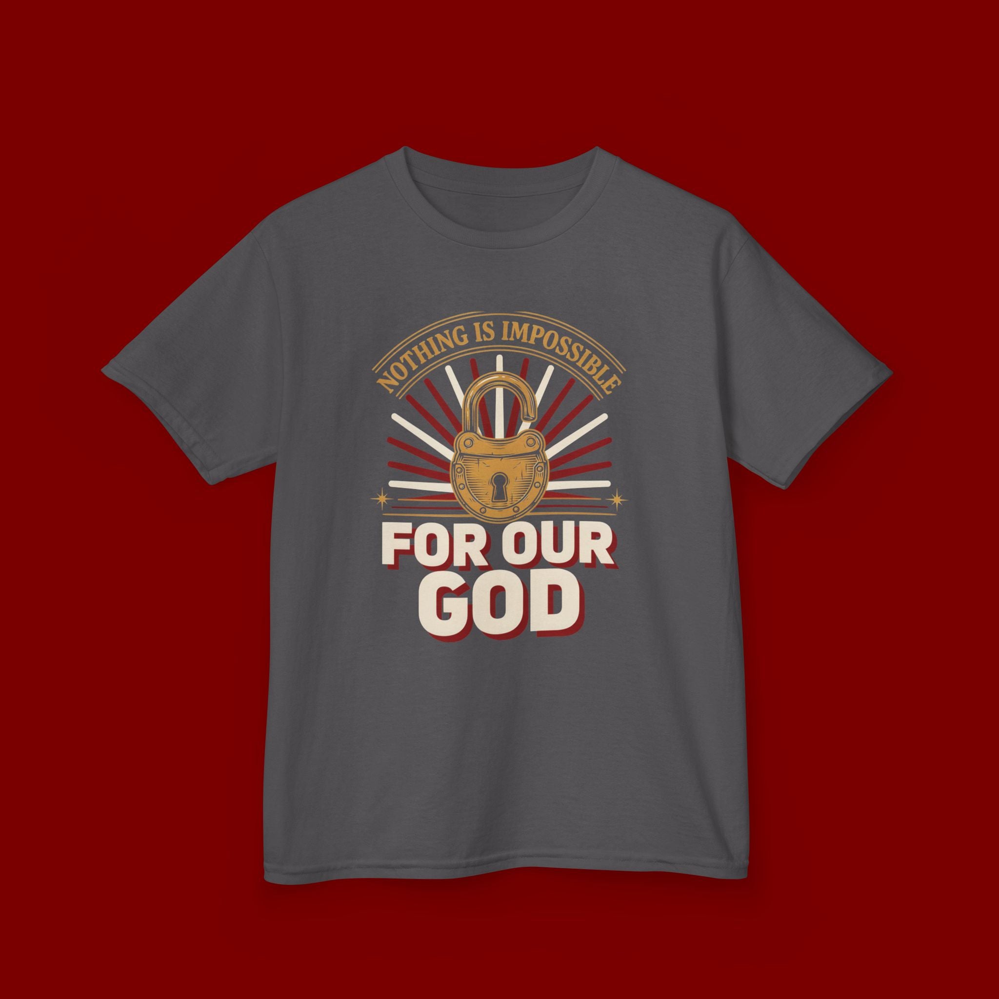 Kids 'For Our God' Christian Faith T‑Shirt — Inspirational Religious Tee