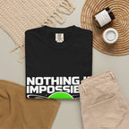 Nothing Is Impossible Christian T-Shirt — 'For Our God' Space Graphic