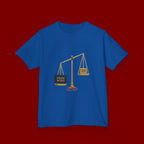 Kids Tee — Scales Design with 'Pray More' & 'Fear Less' Inspirational Graphic
