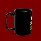 Inspirational Coffee Mug — "God Will Add Strength to Your Strength" Black Ceramic Mug