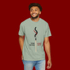 Matchstick Graphic T-Shirt — “Time Never Comes Again” Vintage-Inspired Tee
