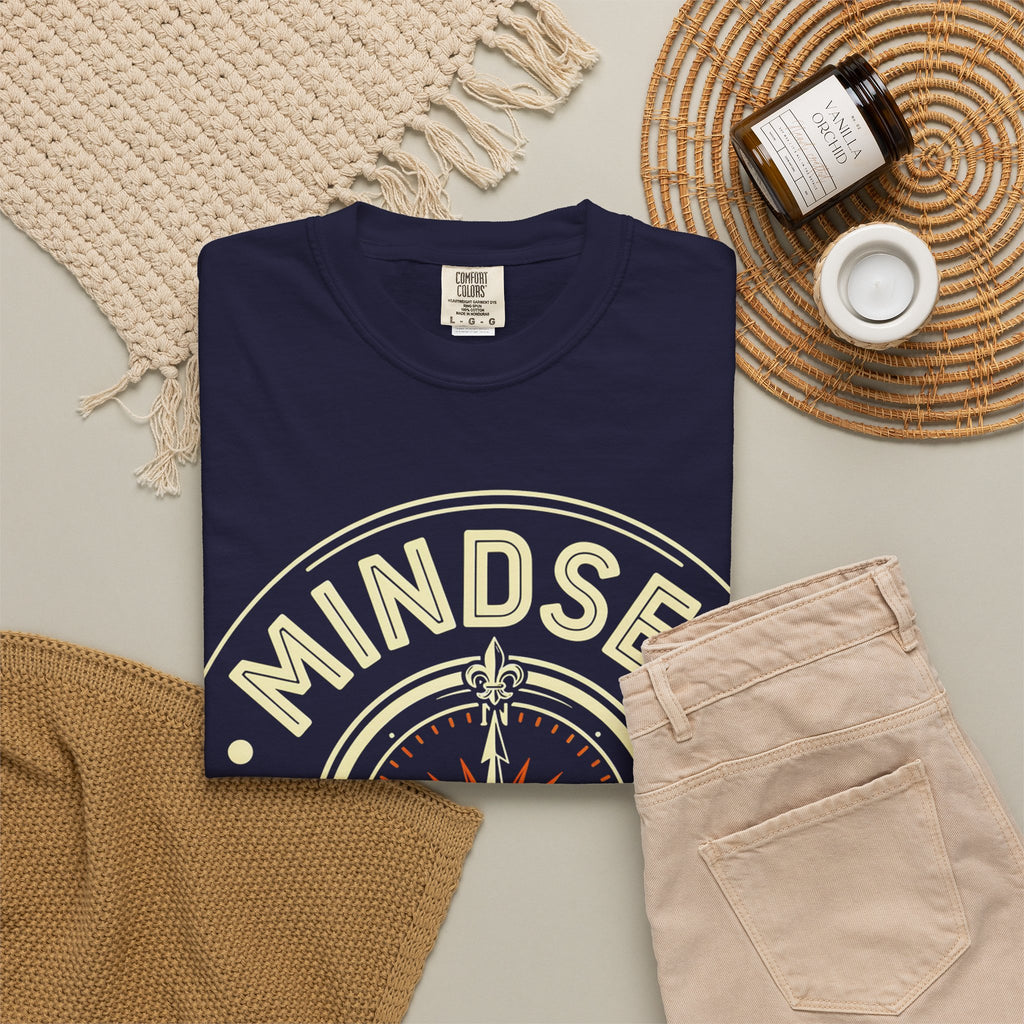 Mindset Over Everything T-Shirt — Positive Vibes Compass Graphic Tee