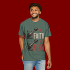 Faith On, Fear Off T-Shirt — Inspirational Christian Graphic Tee