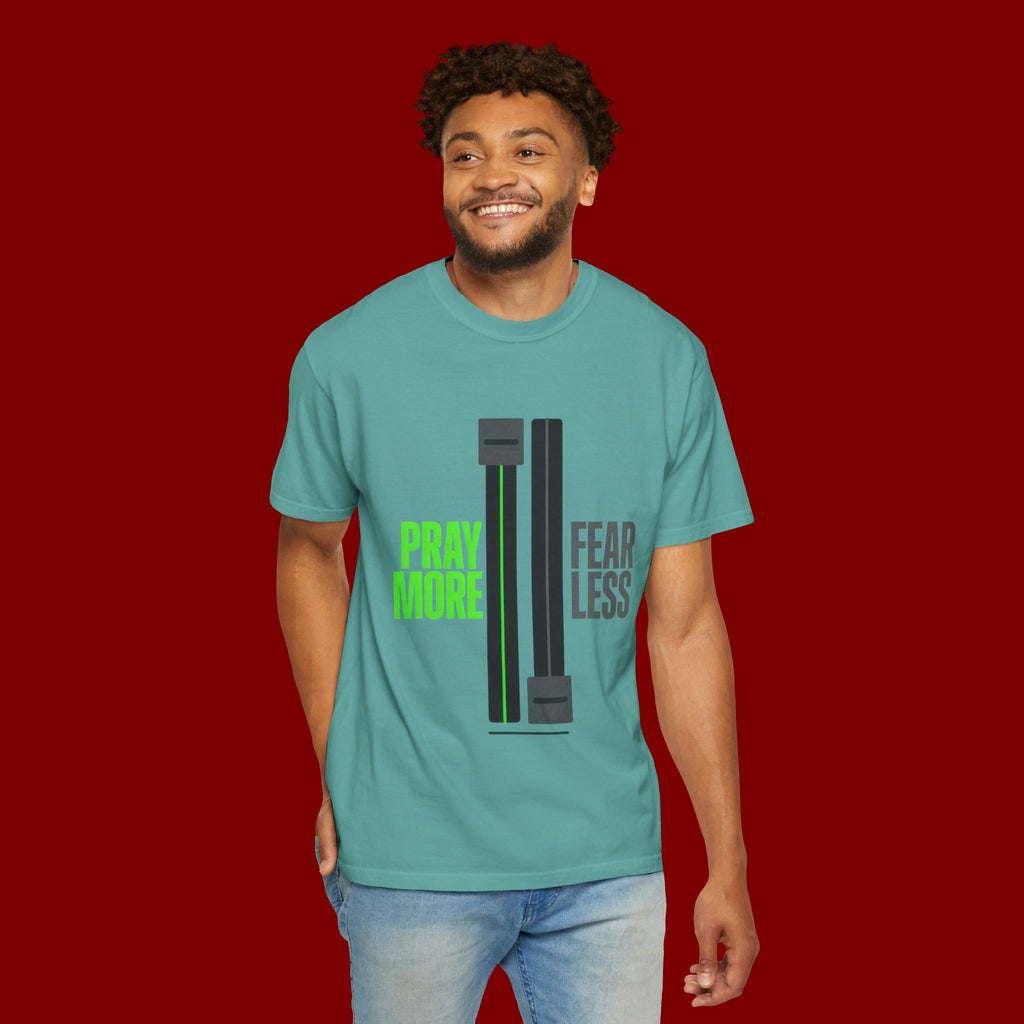 Pray More Fear Less T-Shirt — Inspirational Faith Graphic Tee