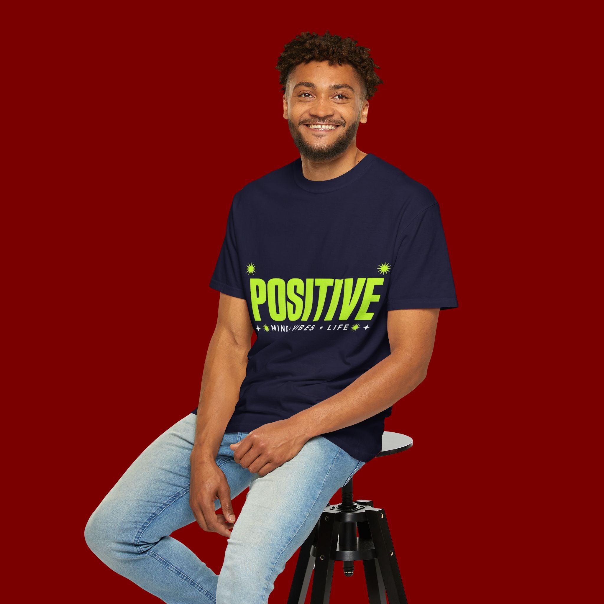 Positive Mind Vibes T-Shirt — Graphic Motivational Tee