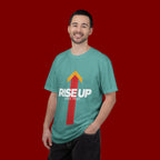 Arrow Up Graphic T-Shirt — Bold Upward Arrow Design