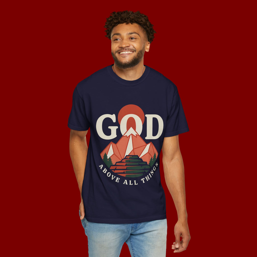 God Above All Things Mountain T-Shirt
