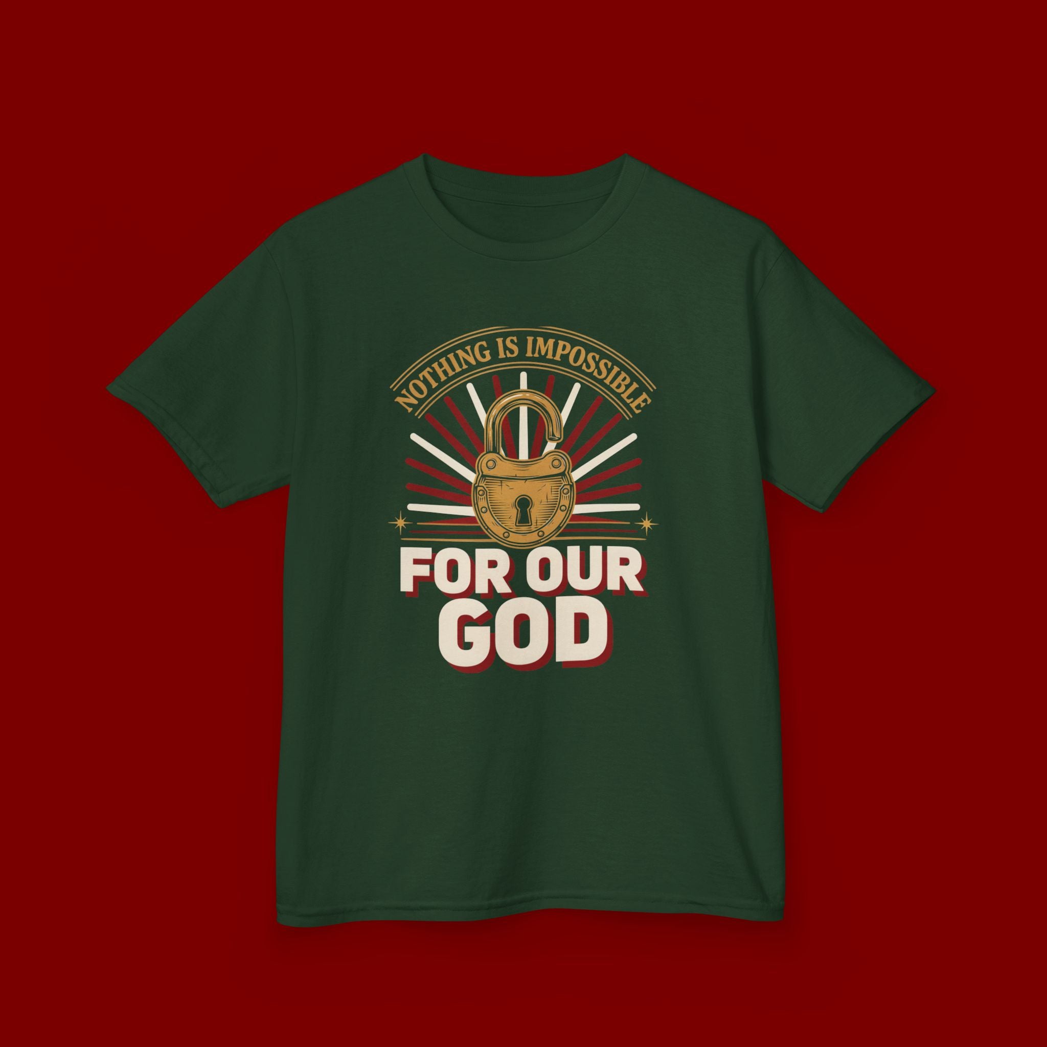 Kids 'For Our God' Christian Faith T‑Shirt — Inspirational Religious Tee