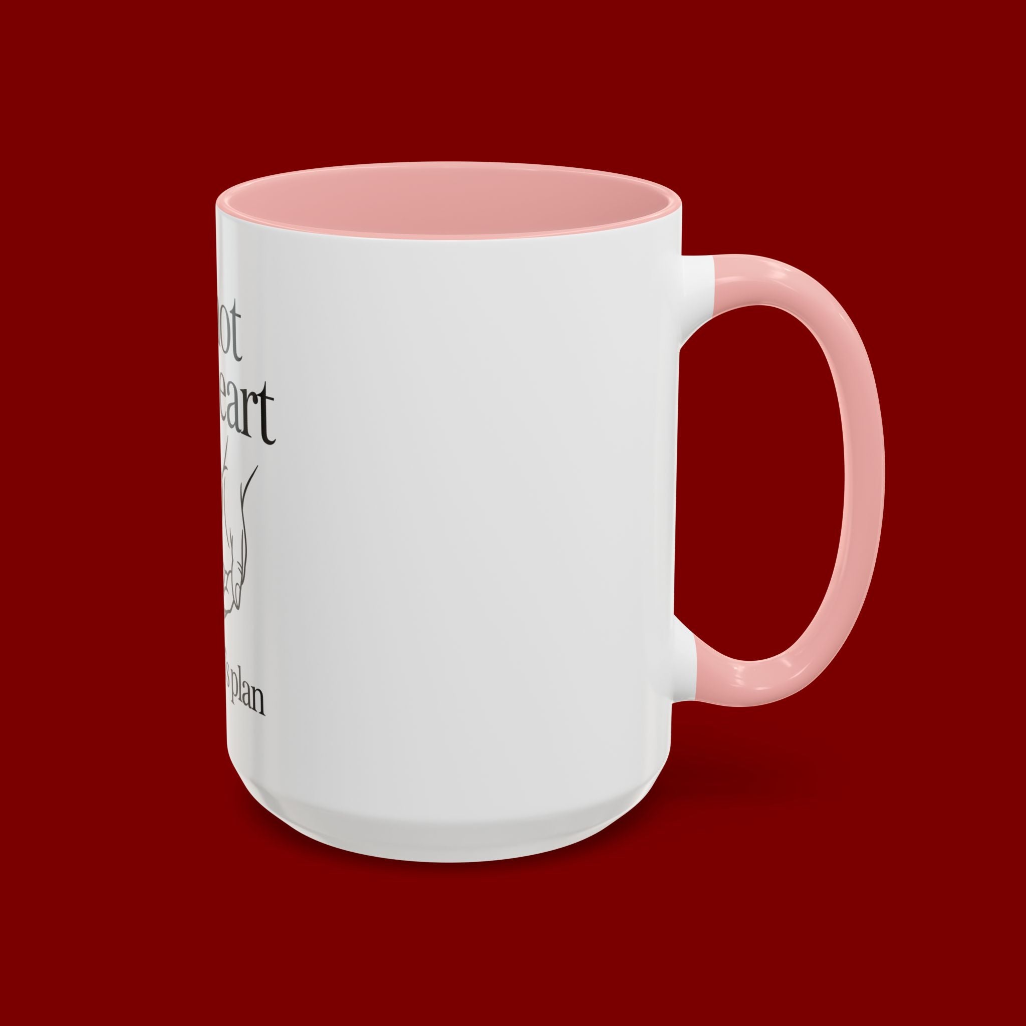 Do Not Lose Heart Accent Coffee Mug — Trust God’s Plan Inspirational Christian Mug