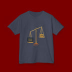 Kids Tee — Scales Design with 'Pray More' & 'Fear Less' Inspirational Graphic
