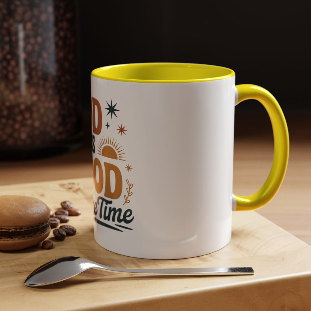 Praise the Lord Coffee Mug – Retro Christian Faith Accent Mug (11/15oz)
