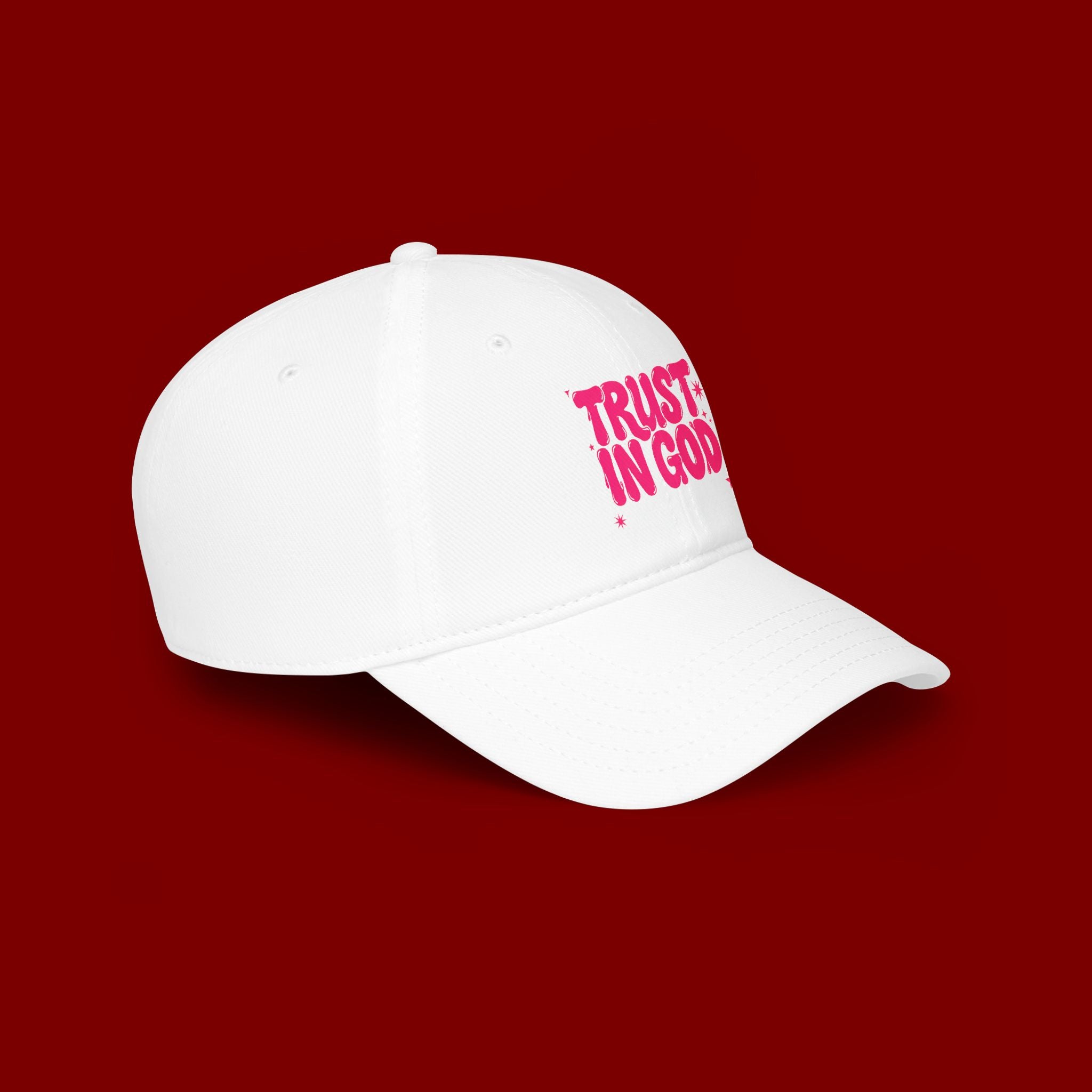 Trust In God Baseball Cap — Faith Hat with “Trust in God with All Your Heart”