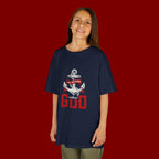 Kids Anchor T‑Shirt – "I'm Nothing Without God" Christian Tee for Boys & Girls