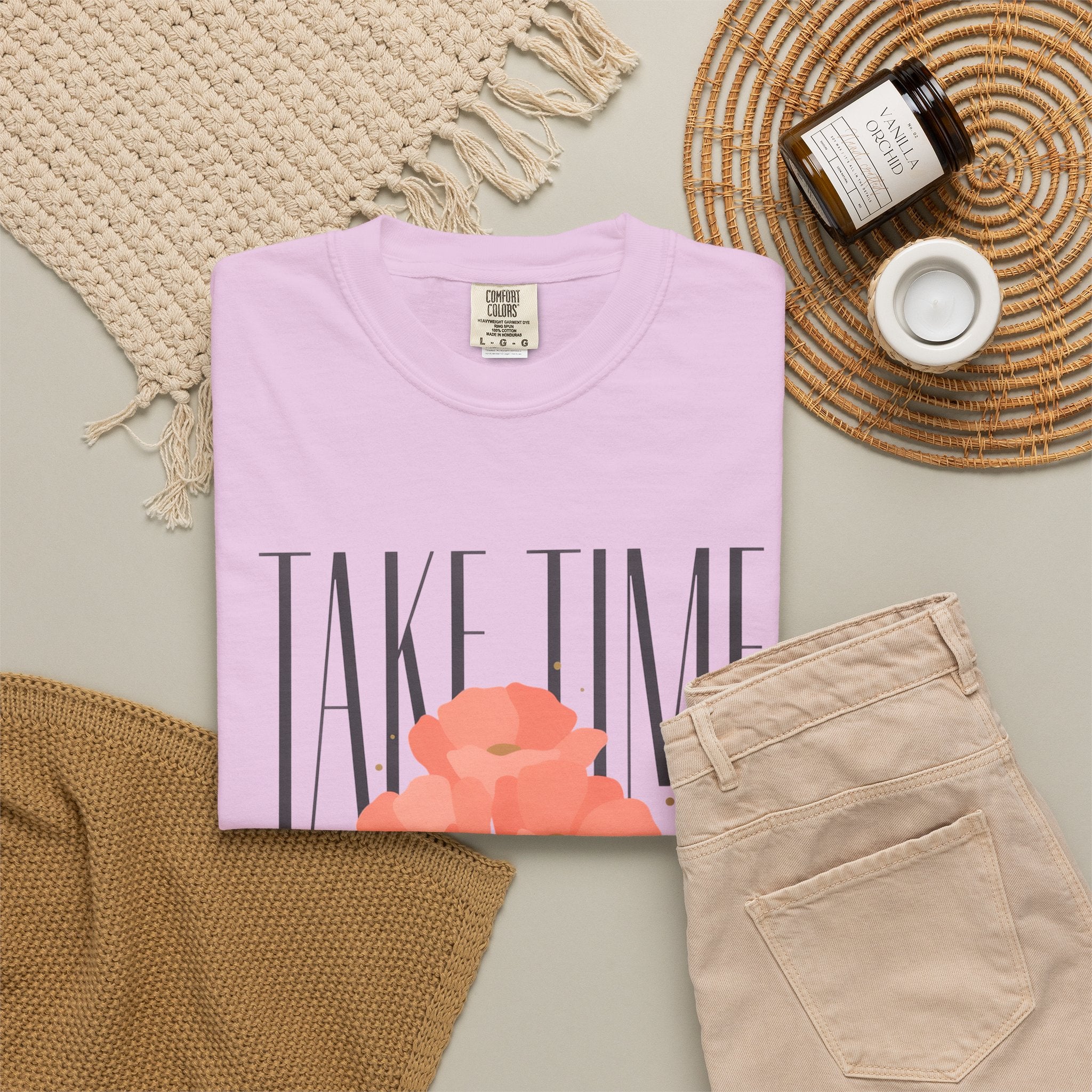 Take Time to Pray Floral T-Shirt — Christian Faith Graphic Tee