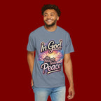 T-Shirt — “In God the Heart Finds Peace” Religious Faith Tee
