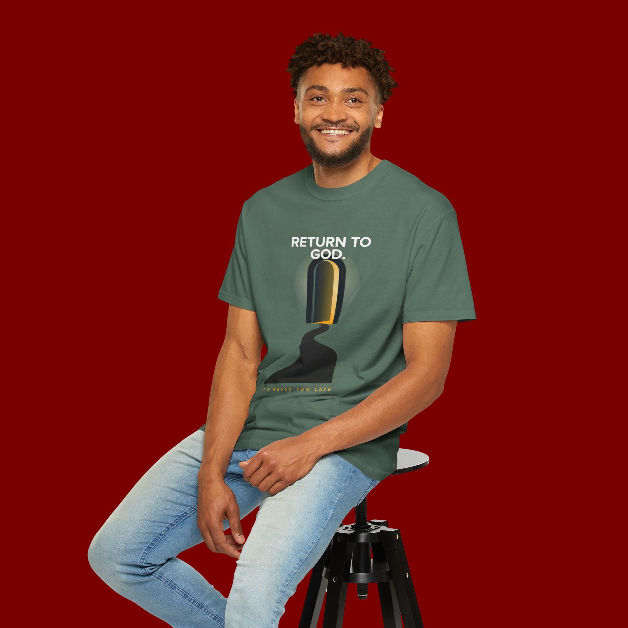 Mystic Doorway T-Shirt — Golden Arch Path Graphic Tee