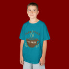 Kids Tee — "Take Time to Pray" Coffee Cup Faith Graphic