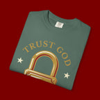 Trust God Lock T-Shirt — Christian Faith Tee “Trust God No Matter What”