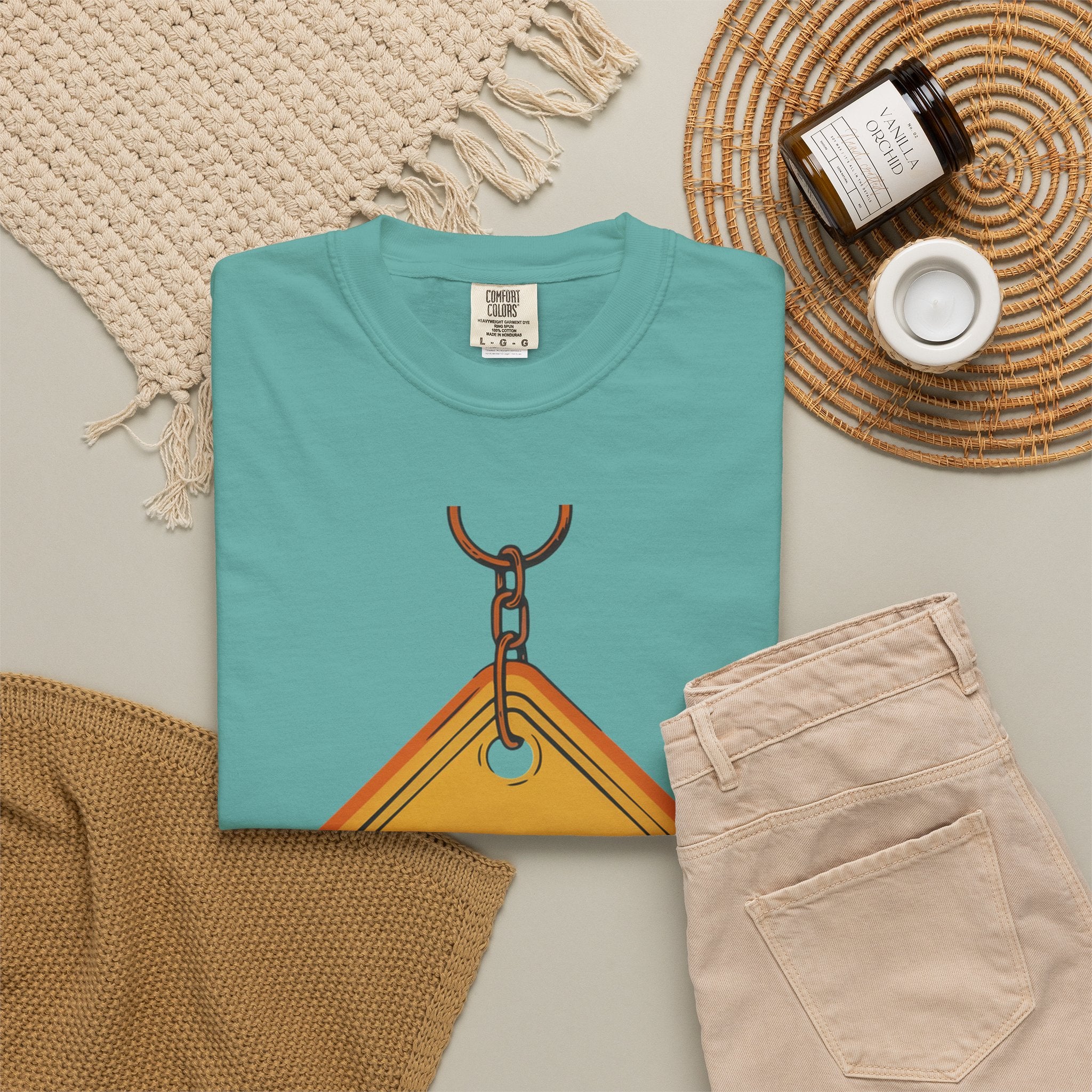 Funny Road Sign T-Shirt — "All Trash No Trailer" Graphic Tee