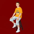 Kids Tee – "Pray & Never Give Up" Inspirational Plant Graphic
