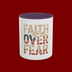 Faith Over Fear Mug — Patriotic Eagle Coffee Cup (11/15oz)