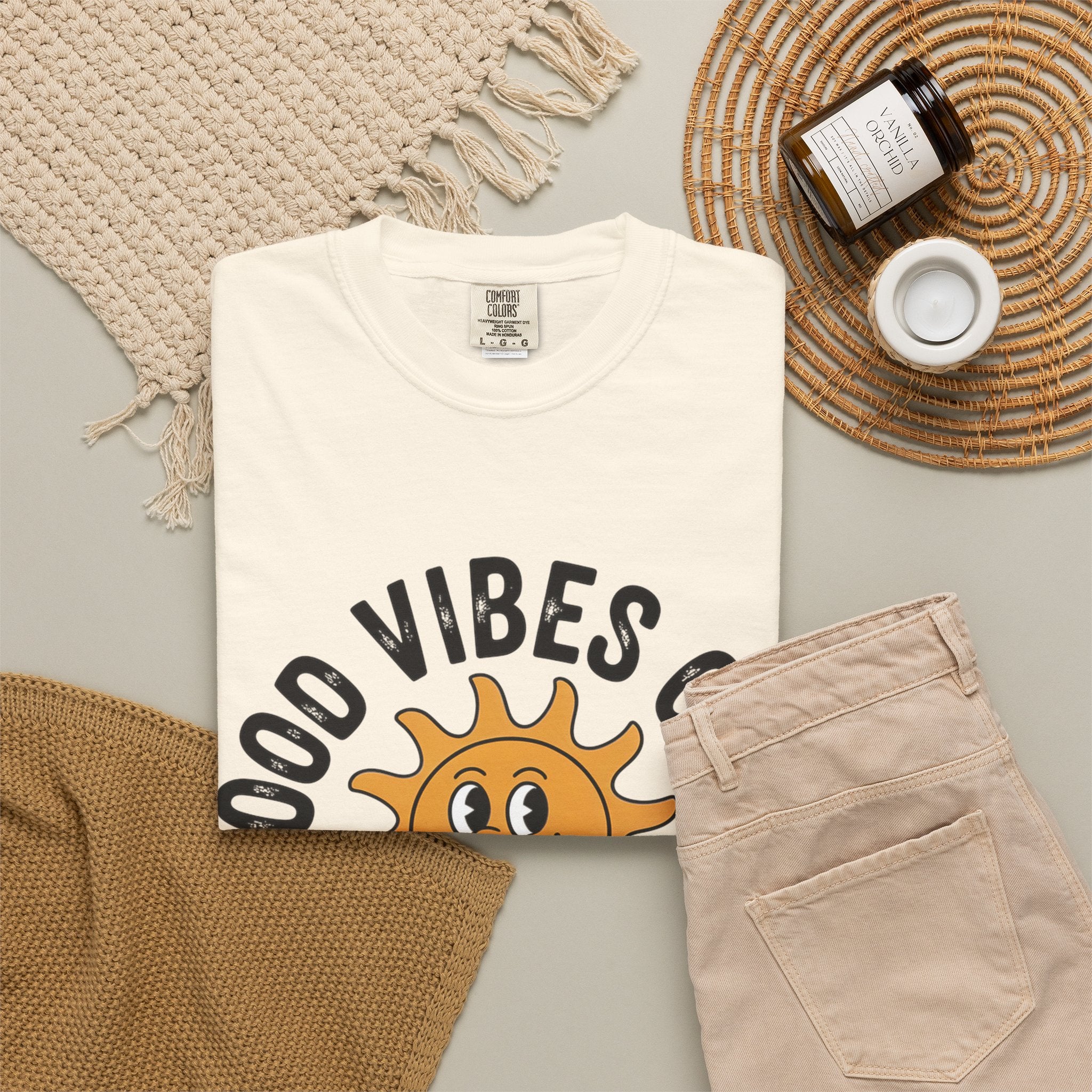 Good Vibes Only Sun Graphic T-Shirt