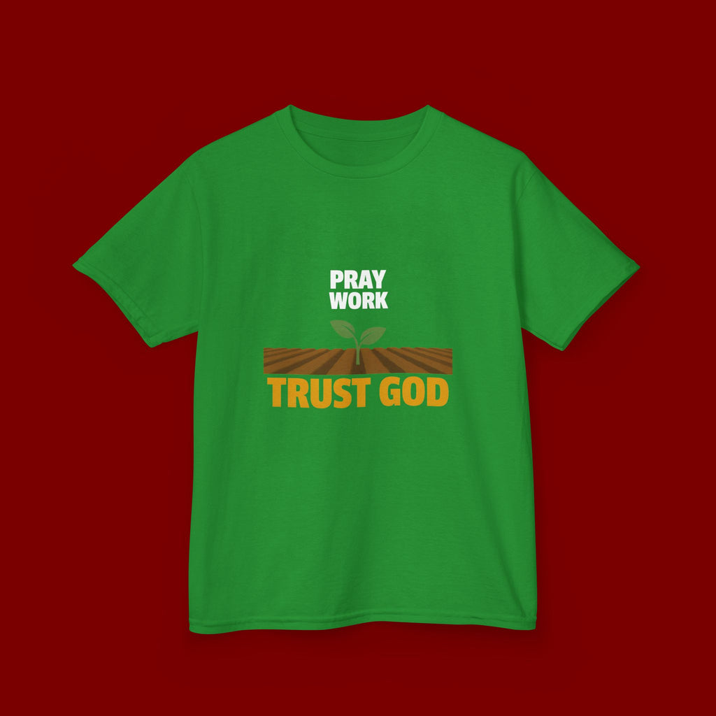 Kids Tee — "Trust God" Sprout Graphic