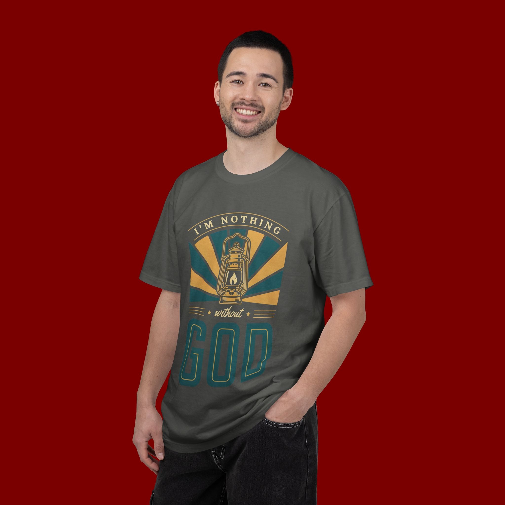 I'm Nothing Without God T-Shirt — Faith Lantern Christian Tee