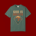 God Is Greater Mountain T-Shirt — Christian Faith Graphic Tee