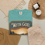 Inspirational Graphic T-Shirt — "With God, Every Hardship Brings Ease"