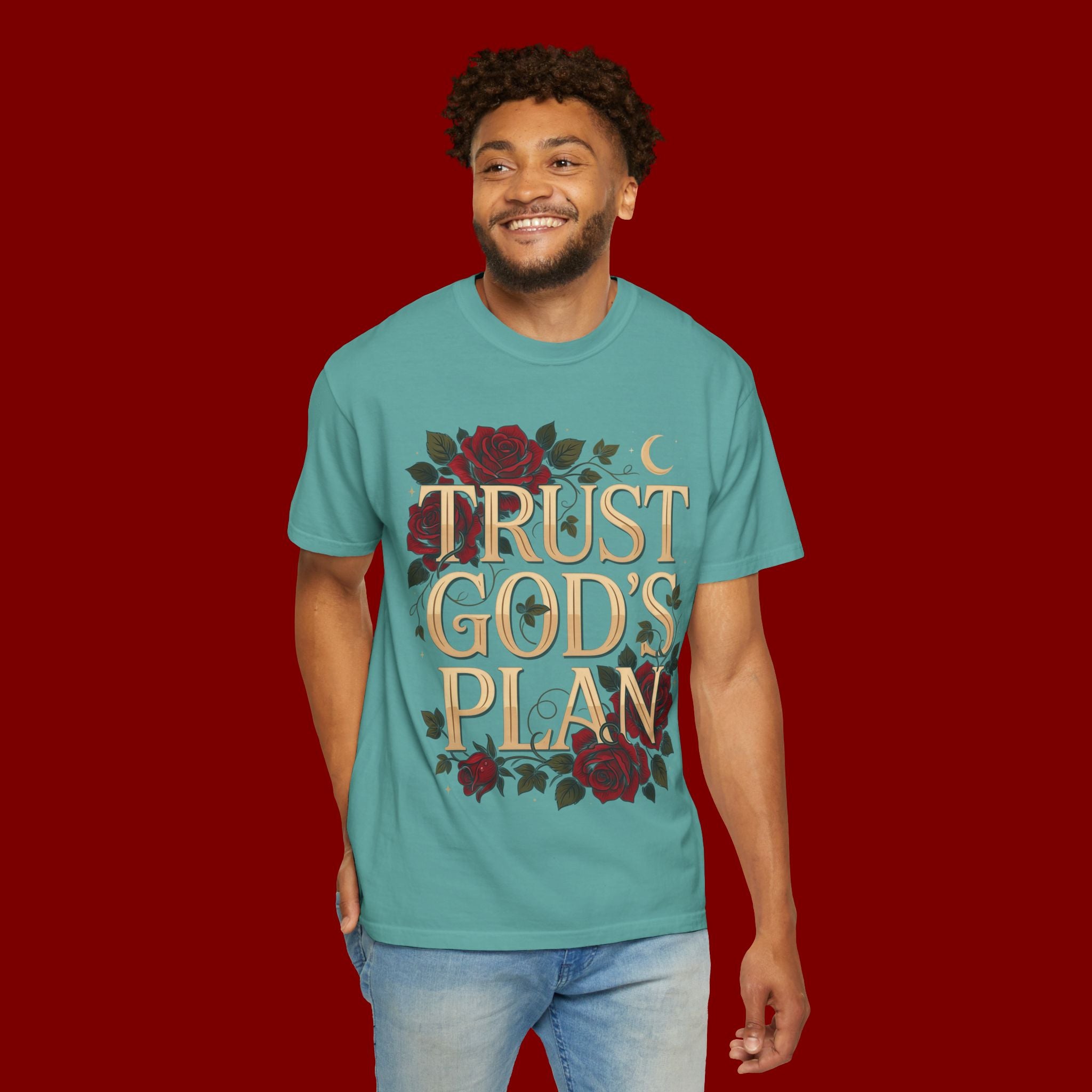 Trust God’s Plan T-Shirt — Floral Faith Graphic Tee