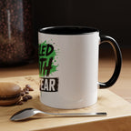 Accent Coffee Mug — "Fueled by Faith Not Fear" Inspirational Ceramic Mug (11/15 oz)