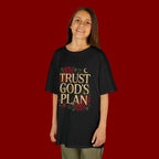 Kids Tee — "Trust God's Plan" Floral Faith T‑Shirt