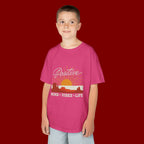 Kids T-Shirt - "Positive" Retro Sunrise Tee (Mind • Vibes • Life)