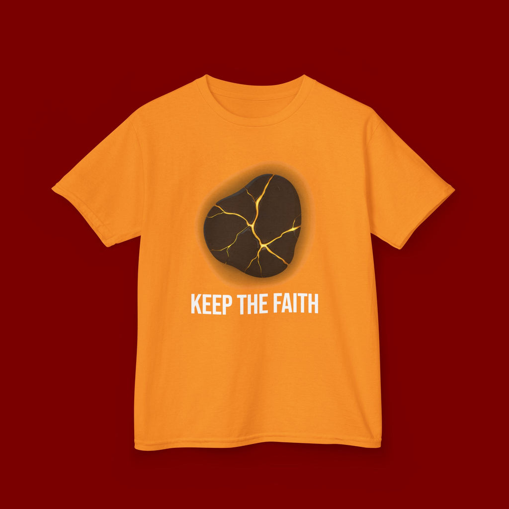 Keep The Faith Kids Tee — Kintsugi Stone Inspirational Children's T-Shirt