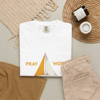 Trust God Sailboat T-Shirt — Pray Work Inspirational Christian Tee