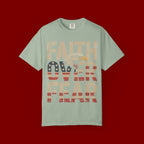 Faith Over Fear T-Shirt — Patriotic Eagle Graphic Tee