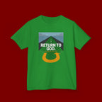 Kids Tee - "Return to God" Roadway Graphic Religious Youth Shirt