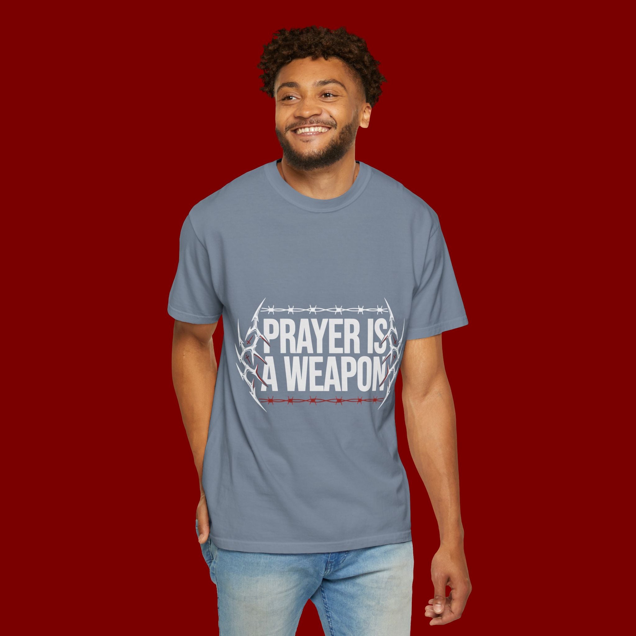 Prayer Is A Weapon T-Shirt — Christian Faith Graphic Tee