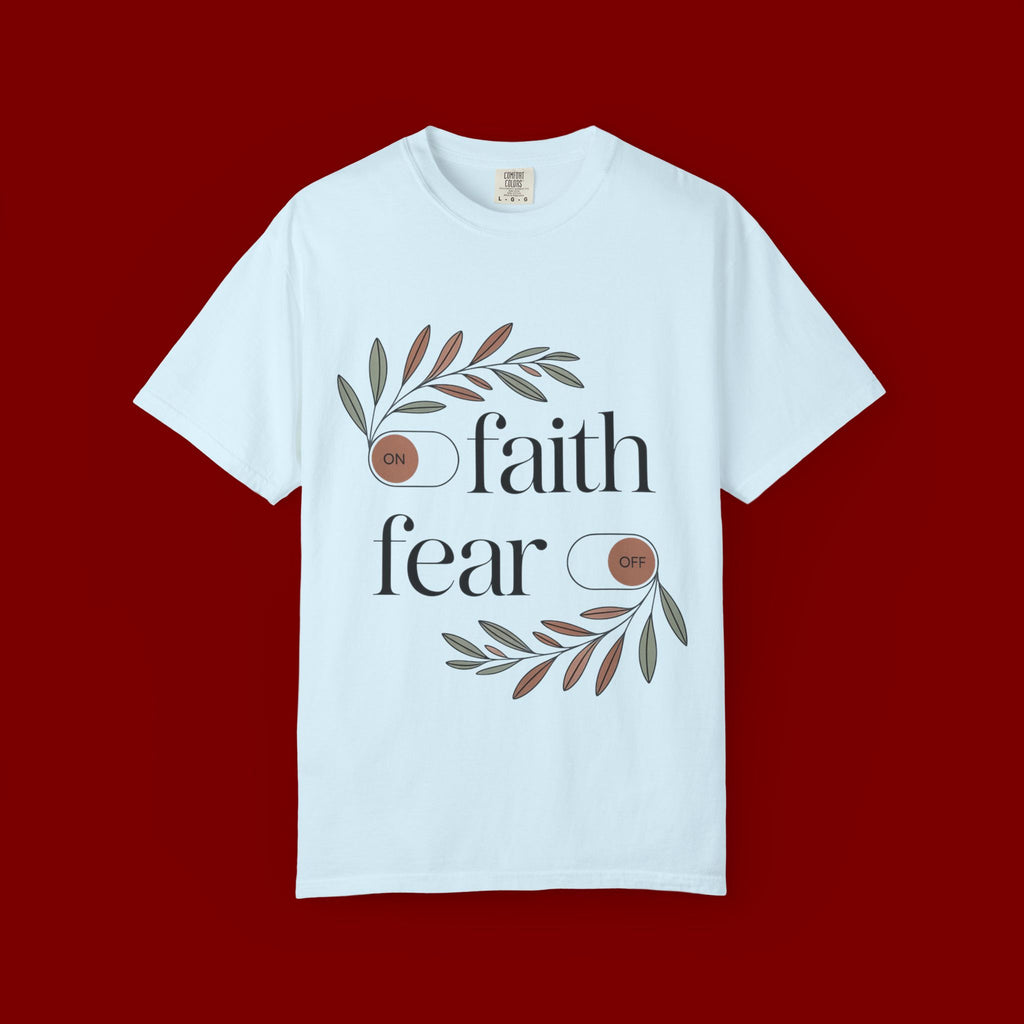 Faith Over Fear T‑Shirt — Inspirational Christian Tee with 'faith' and 'fear' Design