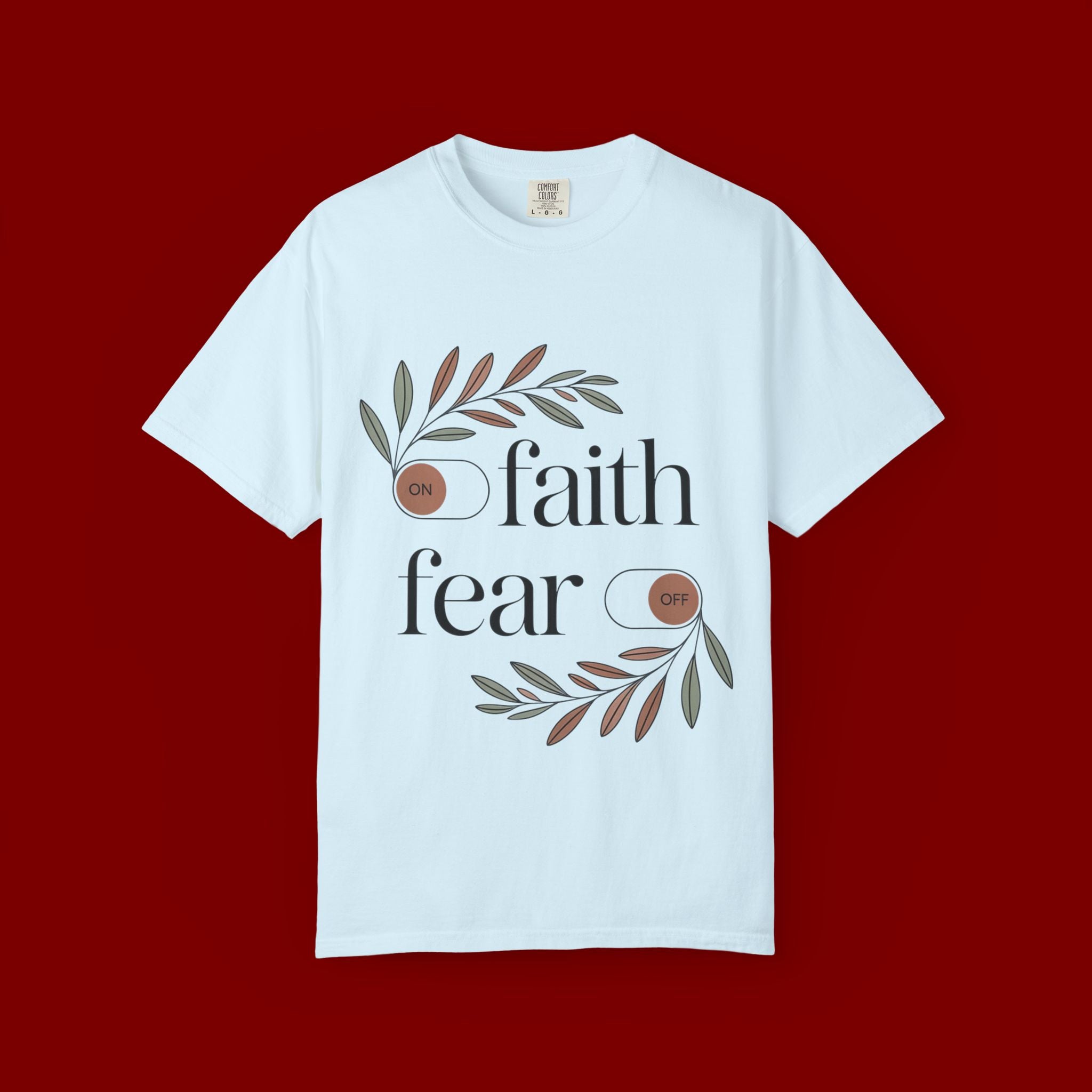 Faith Over Fear T‑Shirt — Inspirational Christian Tee with 'faith' and 'fear' Design