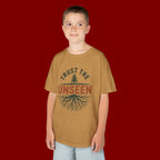 Kids T‑Shirt — "Trust the Unseen" Tree & Roots Inspirational Graphic