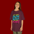 Kids Tee — "Let Your Faith Be Bigger Than Your Fears" Inspirational Graphic