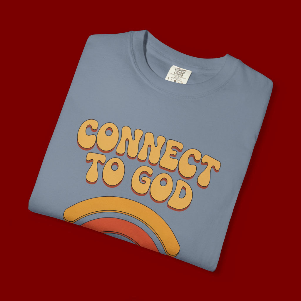 Connect to God T-Shirt — "The Password Is Prayer" Retro Faith Tee