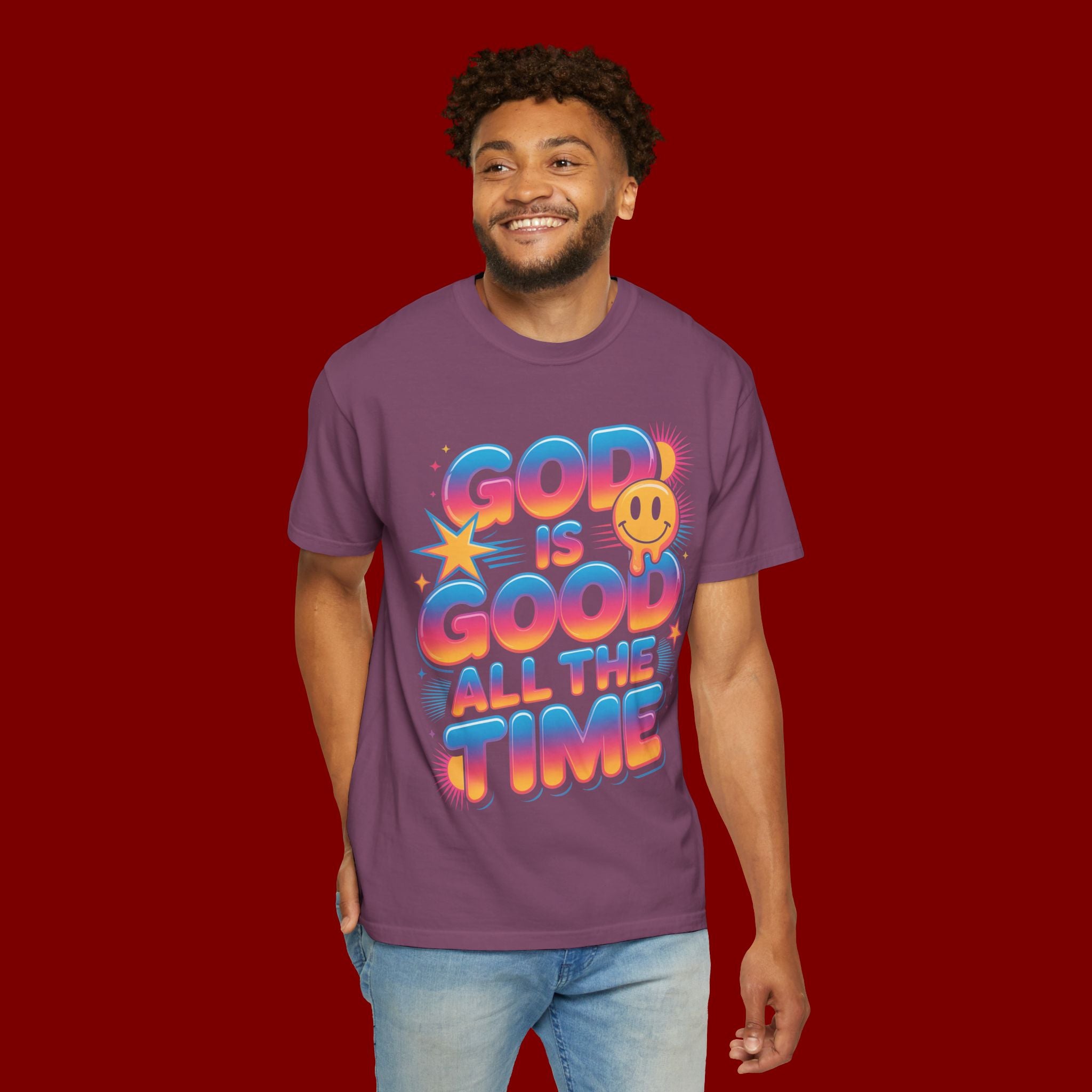 God Is Good All The Time T-Shirt — Positive Christian Graphic Tee