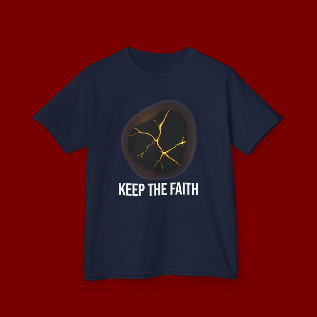 Keep The Faith Kids Tee — Kintsugi Stone Inspirational Children's T-Shirt