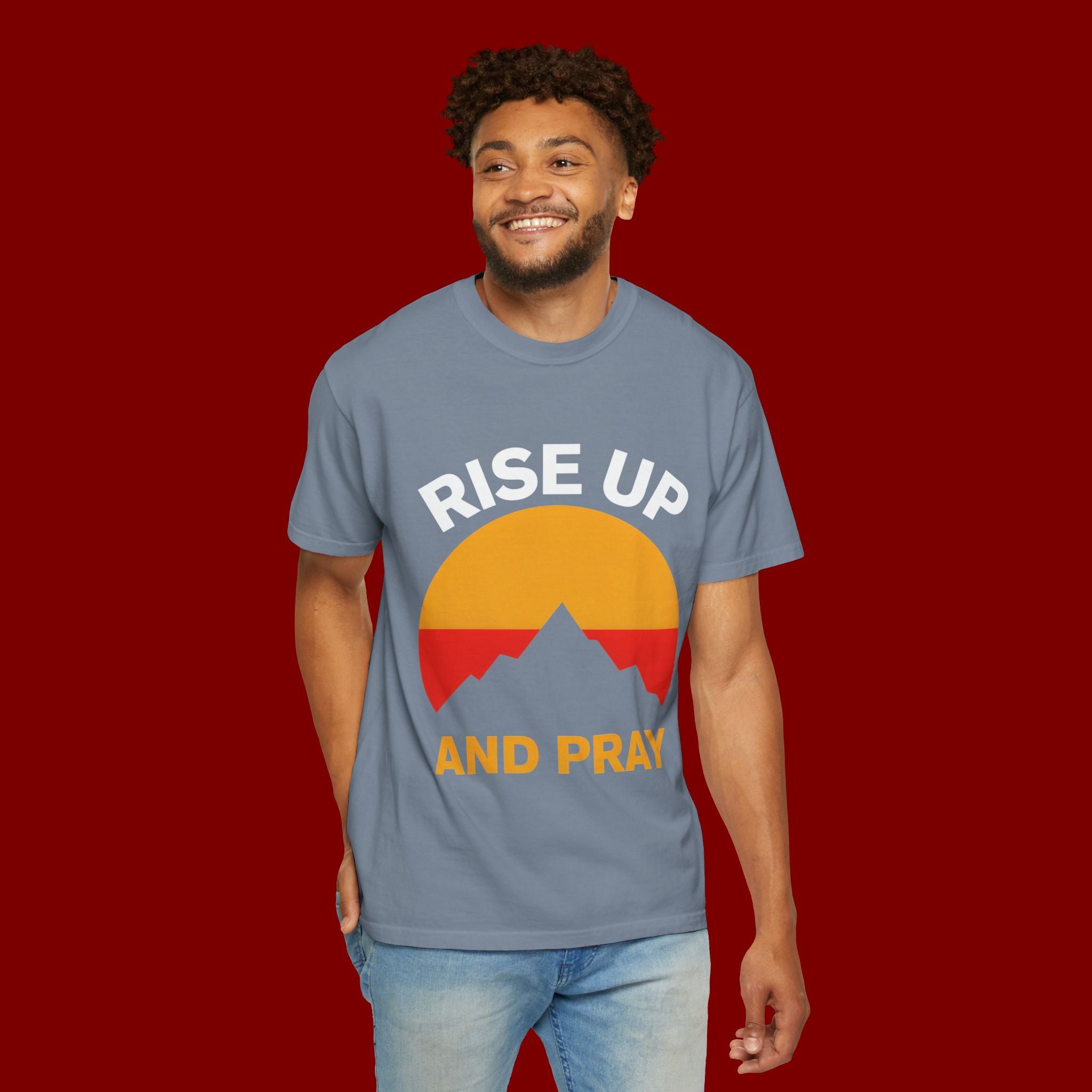 And Pray Mountain Sunset T-Shirt