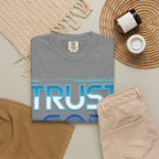 Trust God, Bro. T-Shirt — Retro Gradient Faith Tee