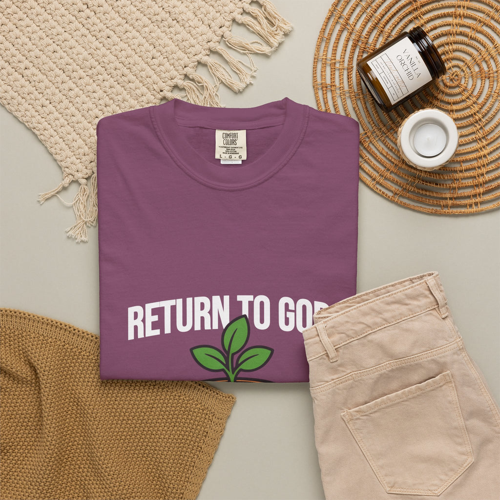 T-Shirt — "Return to God" Seedling Graphic Tee
